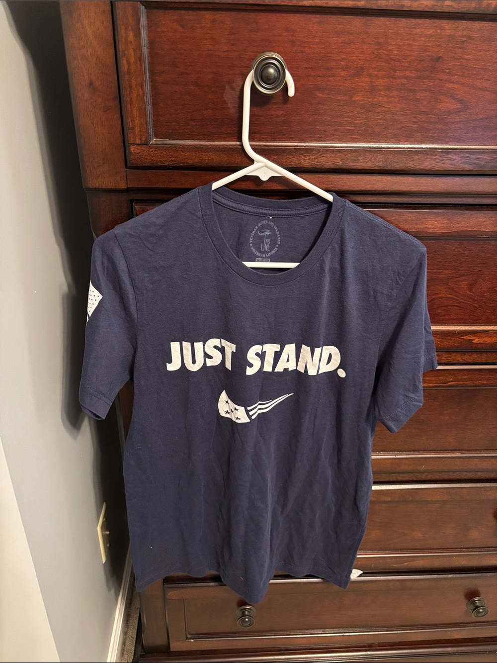 Just Stand. Short Sleeve Graphic Tee - Navy